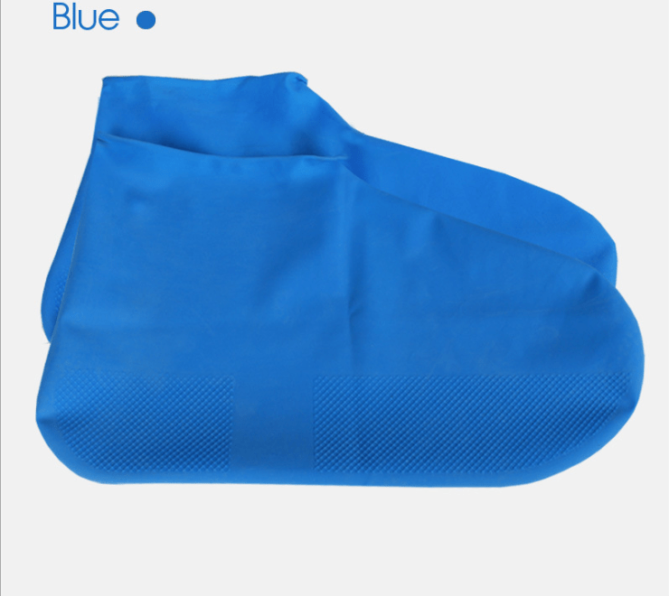 Rubber Anti - slip Waterproof Shoe Cover Reusable Rain Boot Motorcycle Bike Overshoe Blue Yellow for Men Women - AMIR BAGS INDIA PRIVATE LIMITED