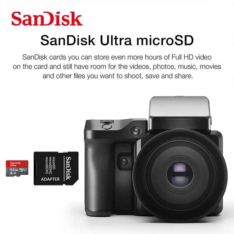 Sandisk Ultra Micro tf SD card 128GB 32GB 64GB 256GB Mini SD Card SD/TAbout capacity:16GB=approximately 14GB-15GB32GB=approximately 28GB-30GB64GB=approximately 58GB-60GB128GB=approximately 115GB-119GB256GB=approximately 230GB-238GBDiscAMIR BAGS INDIA PRIVATE LIMITEDAMIR BAGS INDIA PRIVATE LIMITEDnull