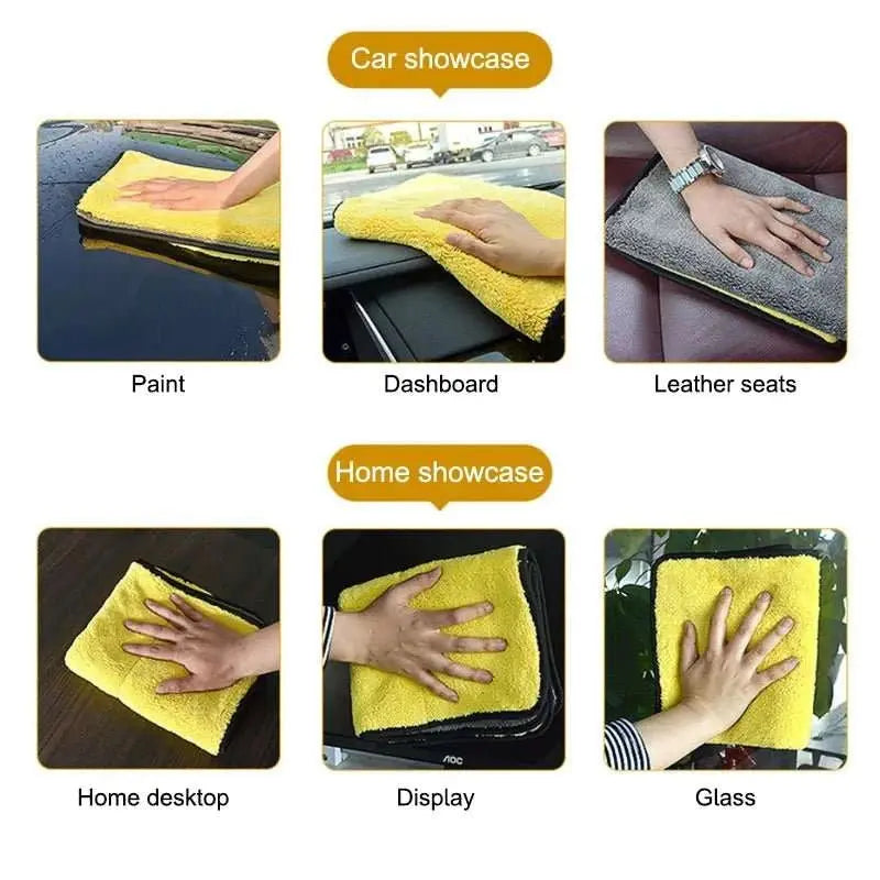 SEAMETAL High - end Microfiber Towel Car Wash Towel Detailing Cleaning Cloth Car Wash Drying Towel Car Absorbent Cleaning Products - AMIR BAGS INDIA PRIVATE LIMITED
