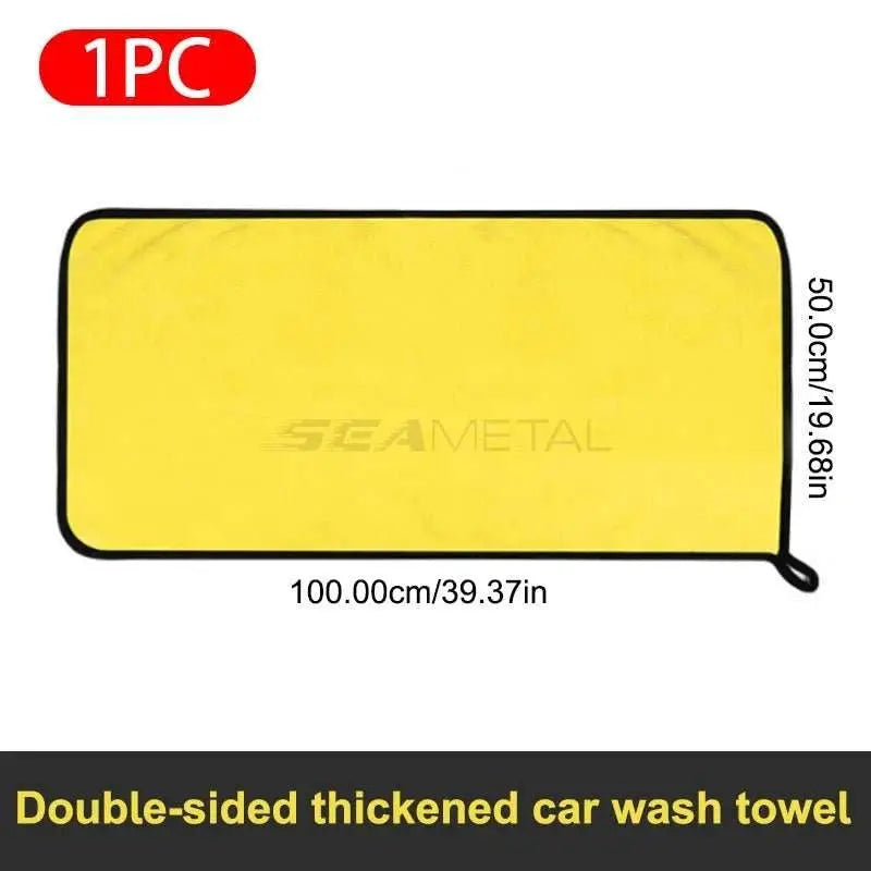 SEAMETAL High - end Microfiber Towel Car Wash Towel Detailing Cleaning Cloth Car Wash Drying Towel Car Absorbent Cleaning Products - AMIR BAGS INDIA PRIVATE LIMITED