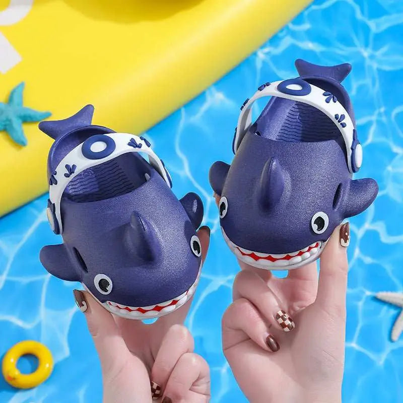 Shark Slippers For Kids Boys Girls Cute Non Slip Slides Shoes - AMIR BAGS INDIA PRIVATE LIMITED