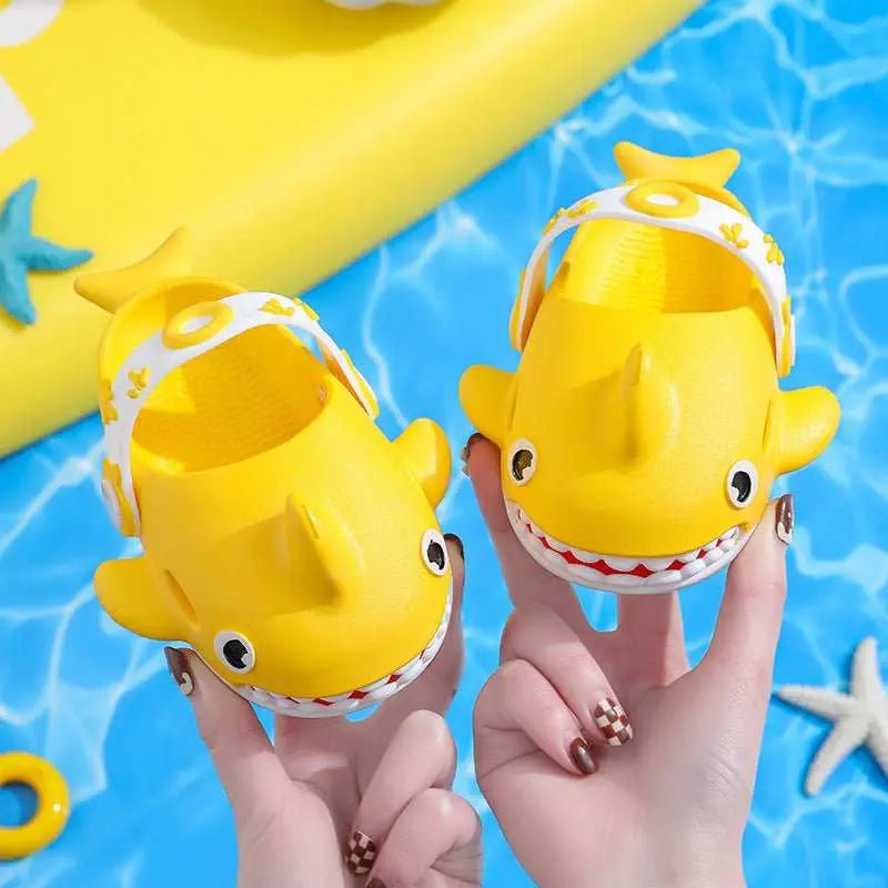 Shark Slippers For Kids Boys Girls Cute Non Slip Slides Shoes - AMIR BAGS INDIA PRIVATE LIMITED