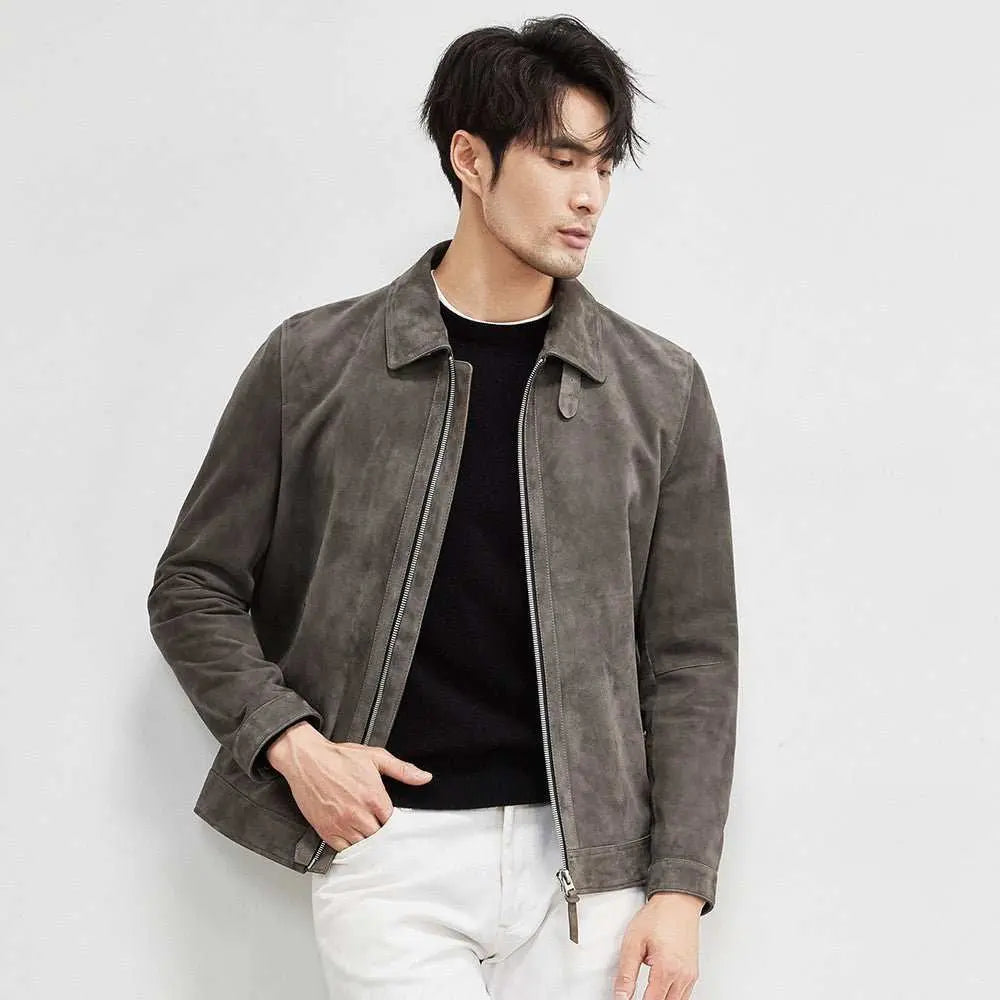 Sheepskin Light Luxury Suede Genuine Leather Clothes Men's Imported LaProduct information:Pattern: solid color Color: Graphite color Size: 170/L,175/XL,180/2XL,185/3XL,190/4XL,195/5XL Version: Regular Lining composition: Polyester FibeDropshipmanAMIR BAGS INDIA PRIVATE LIMITEDnull
