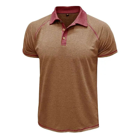Short - sleeved Lapel T-shirt POLO Bottoming Shirt Men Clothing - AMIR BAGS INDIA PRIVATE LIMITED