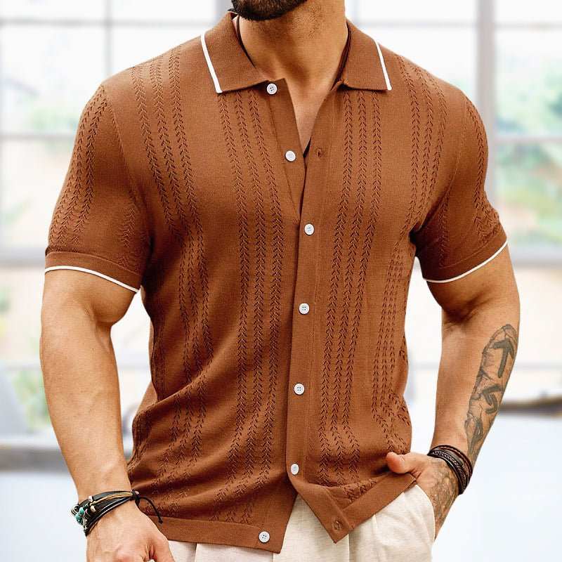 Short-sleeved Polo Shirt Summer Button Lapel Top Fashion Business Men'Overview:Unique design, stylish and beautiful.Good material, comfortable wear.A variety of colors, any choice.
Product information:Pattern: solid color Details of cDropshipmanAMIR BAGS INDIA PRIVATE LIMITEDnull