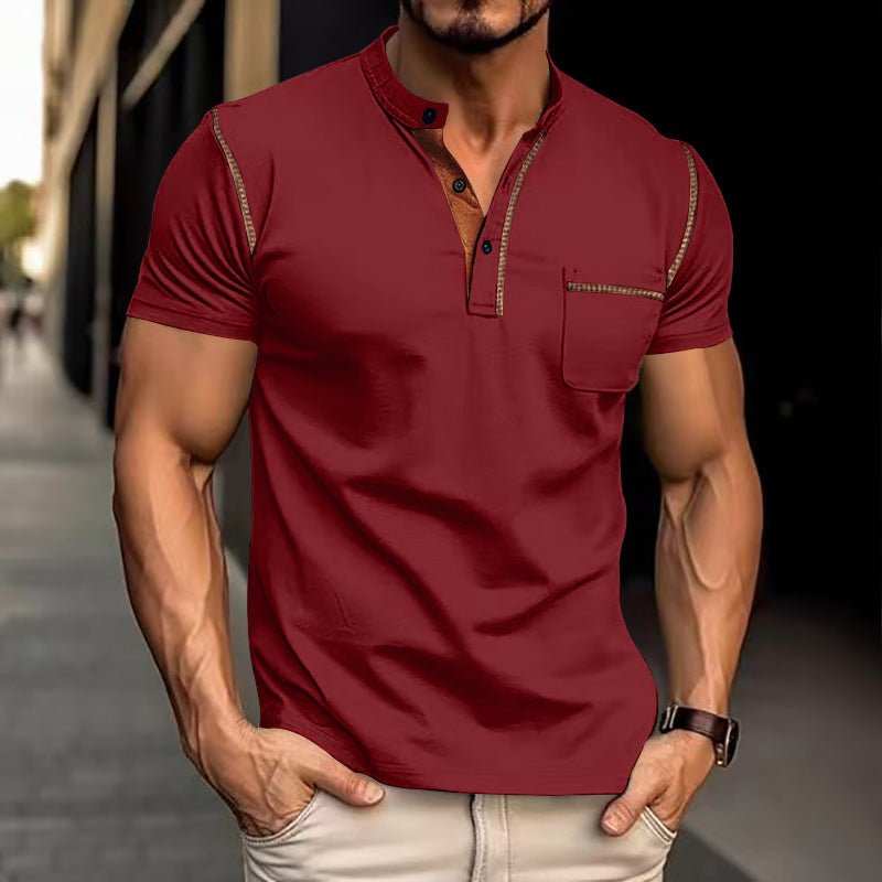 Short - sleeved Polo Shirt Summer Casual Quick - dry Tops Men Clothing - AMIR BAGS INDIA PRIVATE LIMITED