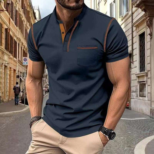 Short - sleeved Polo Shirt Summer Casual Quick - dry Tops Men Clothing - AMIR BAGS INDIA PRIVATE LIMITED