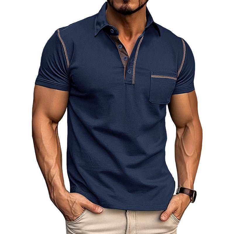 Short - sleeved Polo Shirt Summer Casual Quick - dry Tops Men Clothing - AMIR BAGS INDIA PRIVATE LIMITED