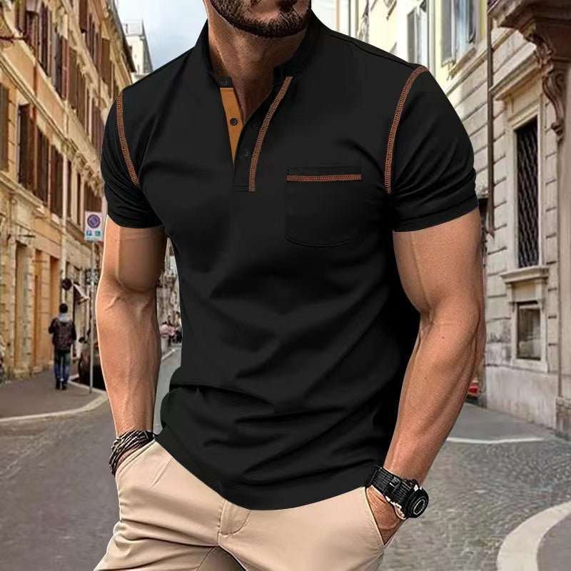 Short - sleeved Polo Shirt Summer Casual Quick - dry Tops Men Clothing - AMIR BAGS INDIA PRIVATE LIMITED