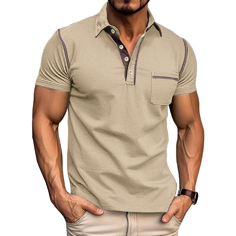 Short - sleeved Polo Shirt Summer Casual Quick - dry Tops Men Clothing - AMIR BAGS INDIA PRIVATE LIMITED