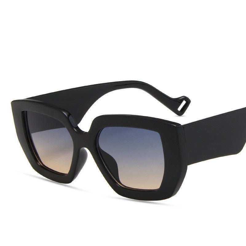 Side Sunglasses Personality Polygon Contrast Sunglasses Retro Sunglasses - AMIR BAGS INDIA PRIVATE LIMITED