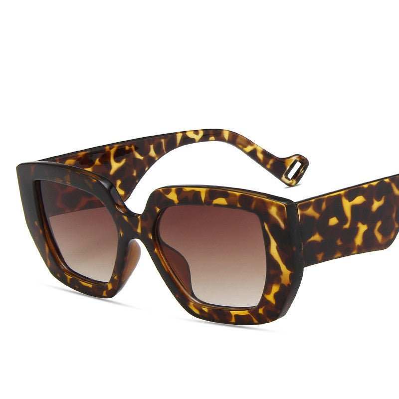 Side Sunglasses Personality Polygon Contrast Sunglasses Retro Sunglasses - AMIR BAGS INDIA PRIVATE LIMITED
