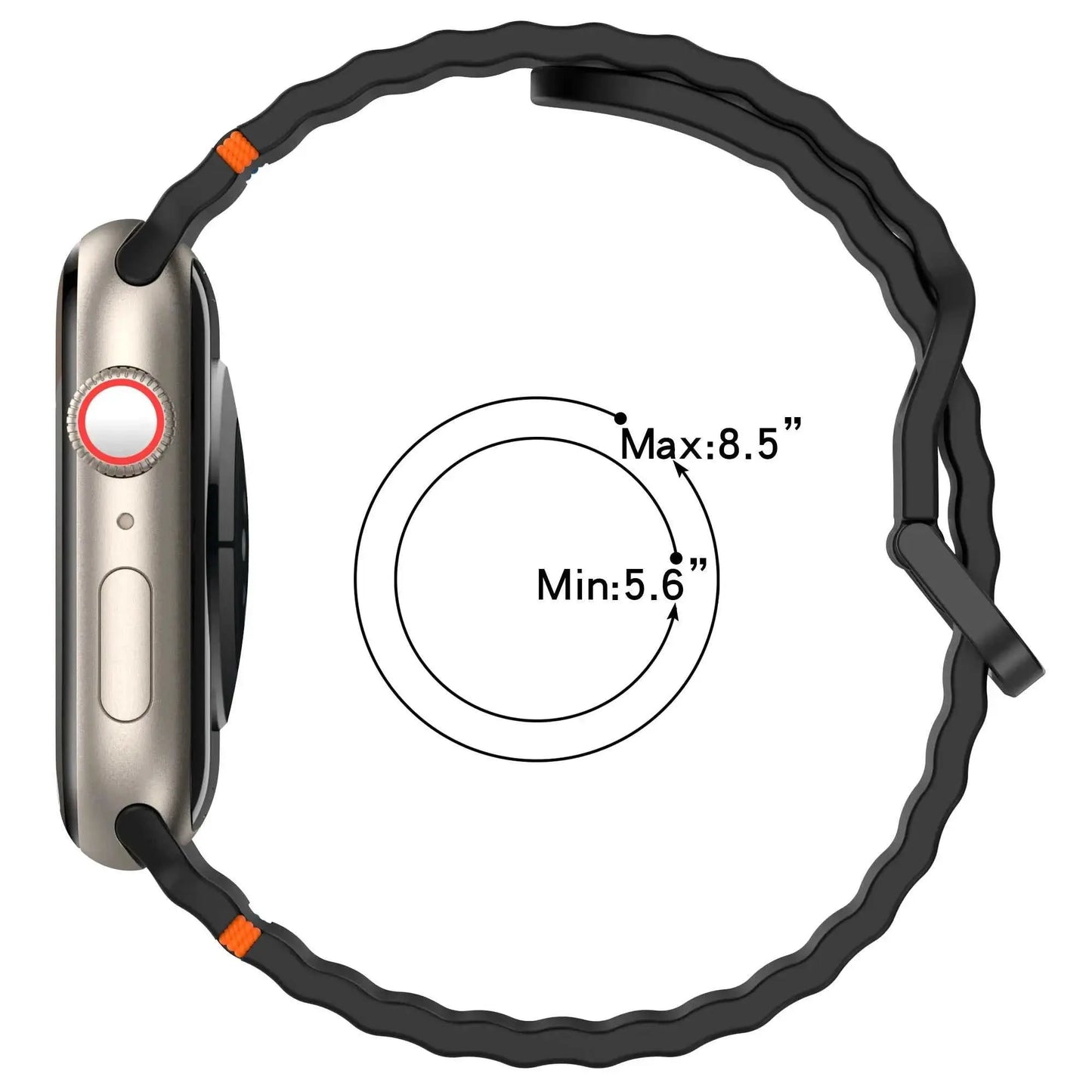 Silicone Strap for Apple watch Ultra Band 49mm 46mm 45mm 42mm 44mm 40mSilicone Strap for Apple watch Band 44mm 49mm 40mm 45mm 42mm 46mm 38mm correa bracelet iwatch Series 9 8 7 6 SE 10 Ultra 2 bandPackage:1 X Strap(Not include Watch)AMIR BAGS INDIA PRIVATE LIMITEDAMIR BAGS INDIA PRIVATE LIMITEDnull