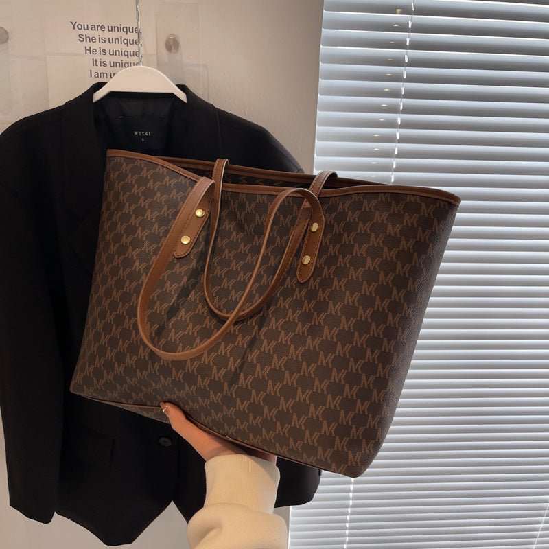 Simple Casual Commuting Tote Bag Fashion High Capacity Shoulder Bag Handbag - AMIR BAGS INDIA PRIVATE LIMITED