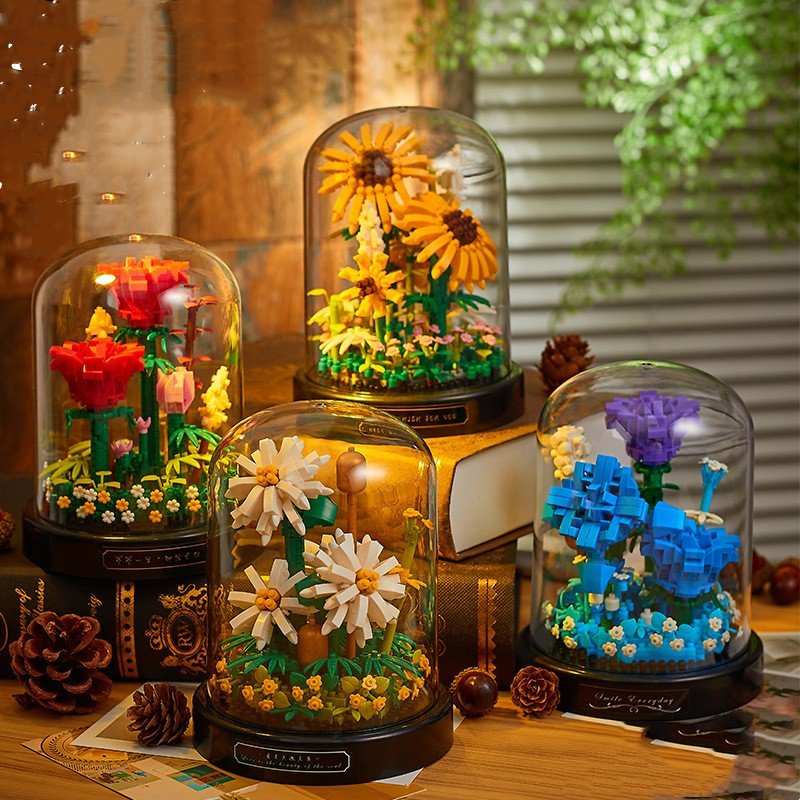Small Particle Assembly Rose Decoration Toys - AMIR BAGS INDIA PRIVATE LIMITED