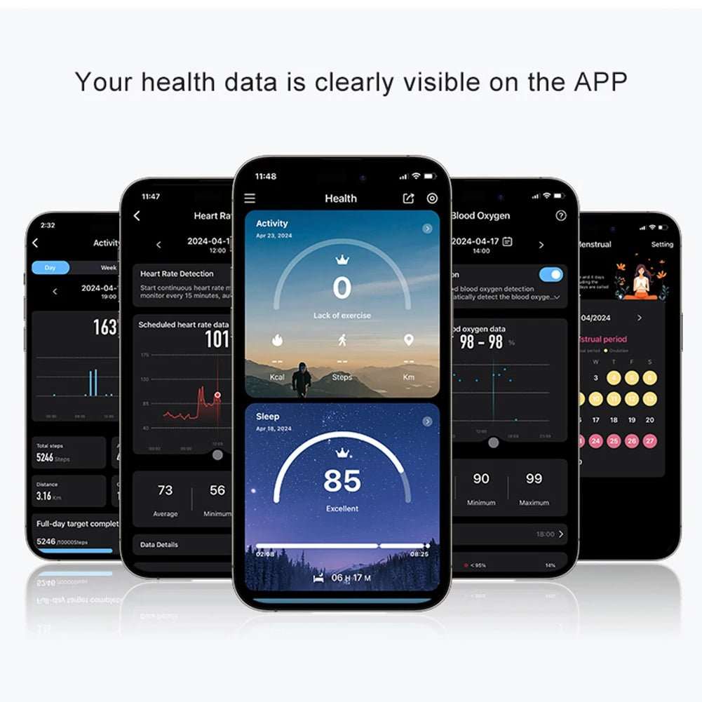 Smart Ring R08 Womens Men Electronic Smartring 5ATM Waterproof Blood Oxygen Pressure Health Monitor with Charging Case for Phone - AMIR BAGS INDIA PRIVATE LIMITED