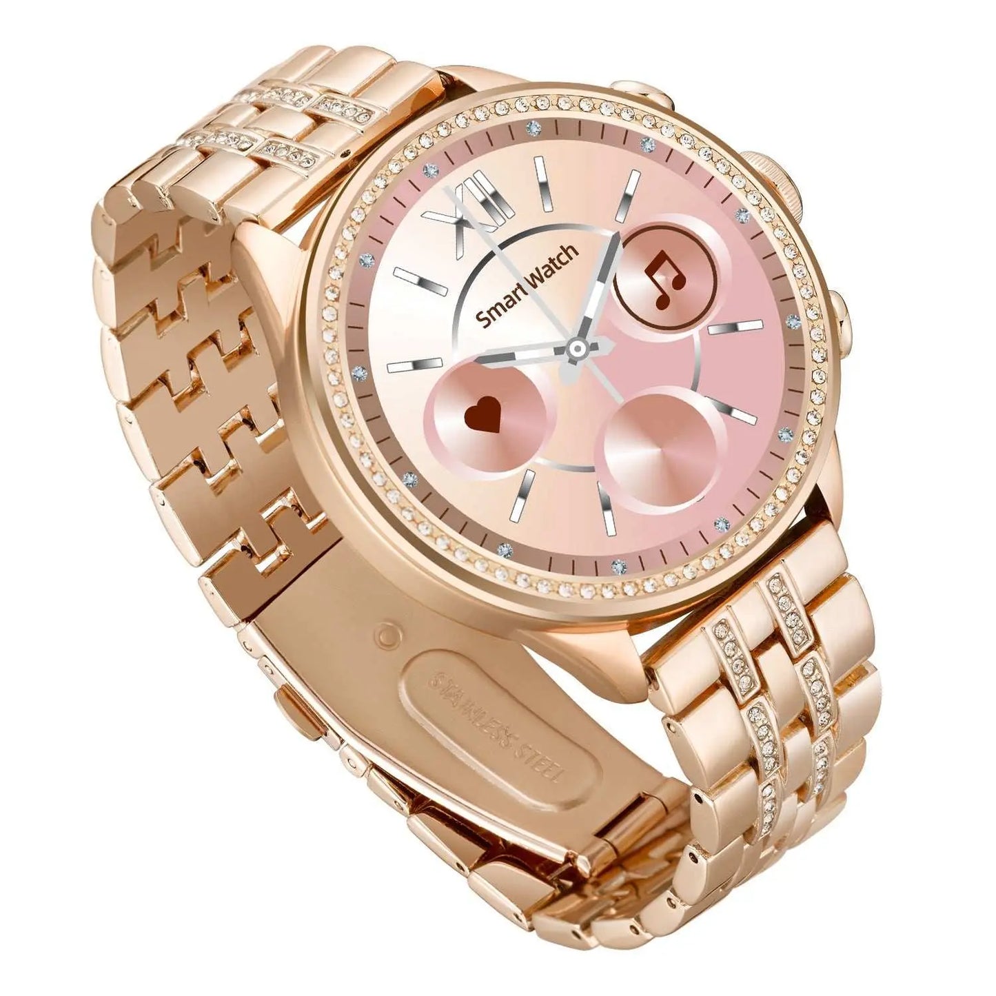 Smart Watch Women's Fashion Bluetooth Calling WatchProduct information:Color: GoldPacking List: watch, charging cable, manual, packing boxApplicable people: women, men, children, neutral, teenagers, couples, adults, DropshipmanAMIR BAGS INDIA PRIVATE LIMITEDnull