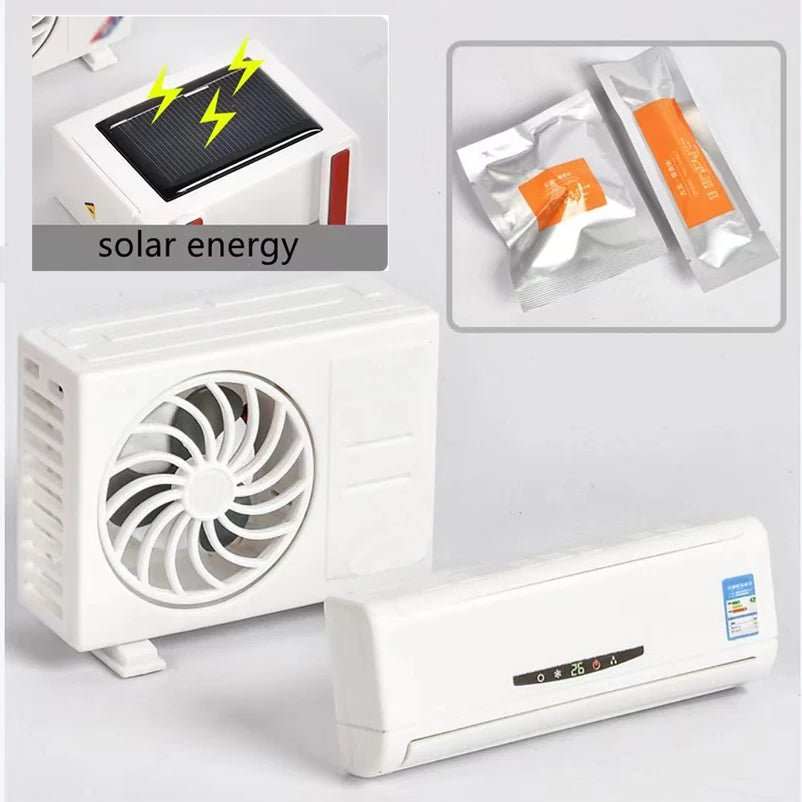 Solar Powered Car Air Freshener Air Conditioner Shape Solar Energy Air Freshener Vent Clip Air Conditioning Aromatherapy - AMIR BAGS INDIA PRIVATE LIMITED
