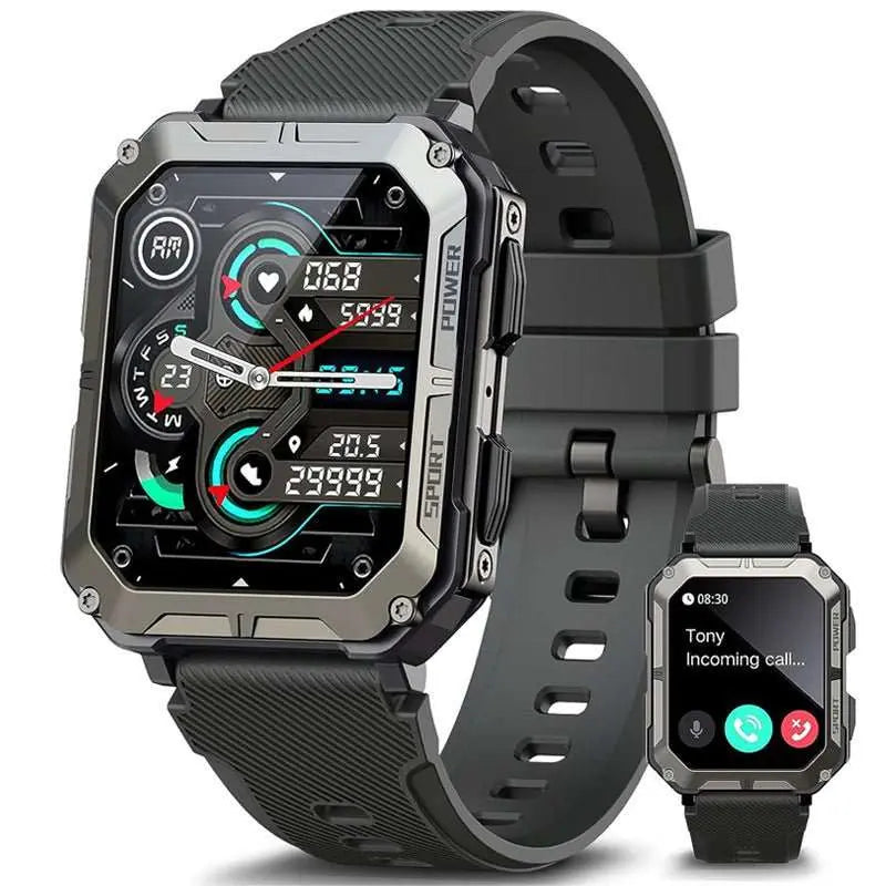 Sport Smart Watch Bluetooth Calling OutdoorProduct information:Color: Black, Orange Operation mode: touch button Screen Type: TFT screen Functions: Waterproof, photographing, step counting, heart rate monitorDropshipmanAMIR BAGS INDIA PRIVATE LIMITEDnull