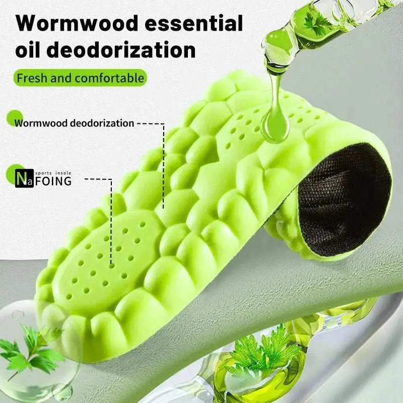 Sports Insole 4D Cloud Style Sweat Absorbing Breathable Thickened Shock Absorption Super Soft and Comfortable Elastic Insole - AMIR BAGS INDIA PRIVATE LIMITED