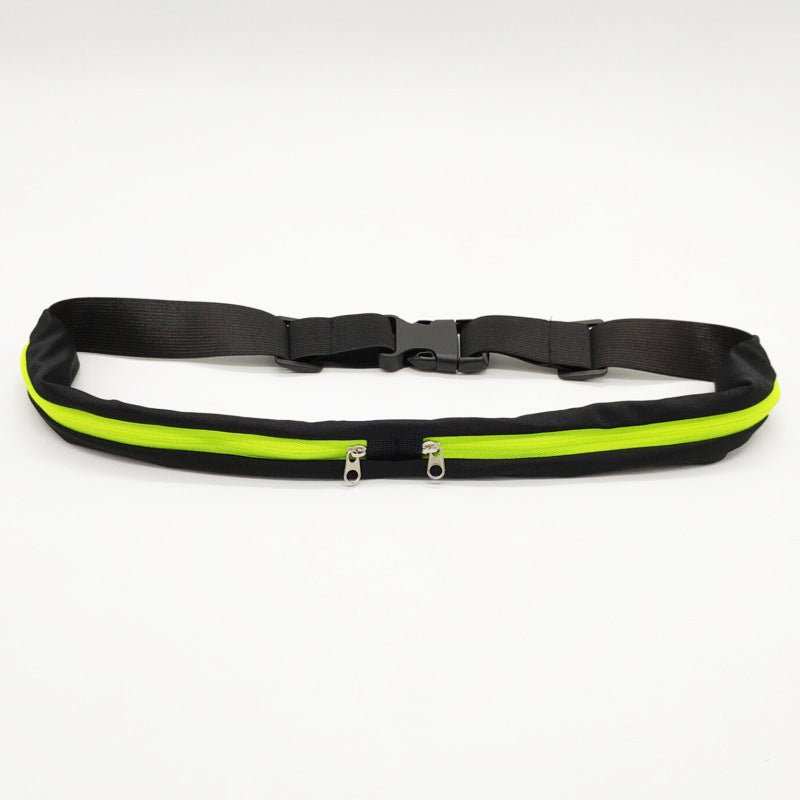 Sports Waist Bag With Double Pocket Slim Zip Running Phone Belt Bags - AMIR BAGS INDIA PRIVATE LIMITED