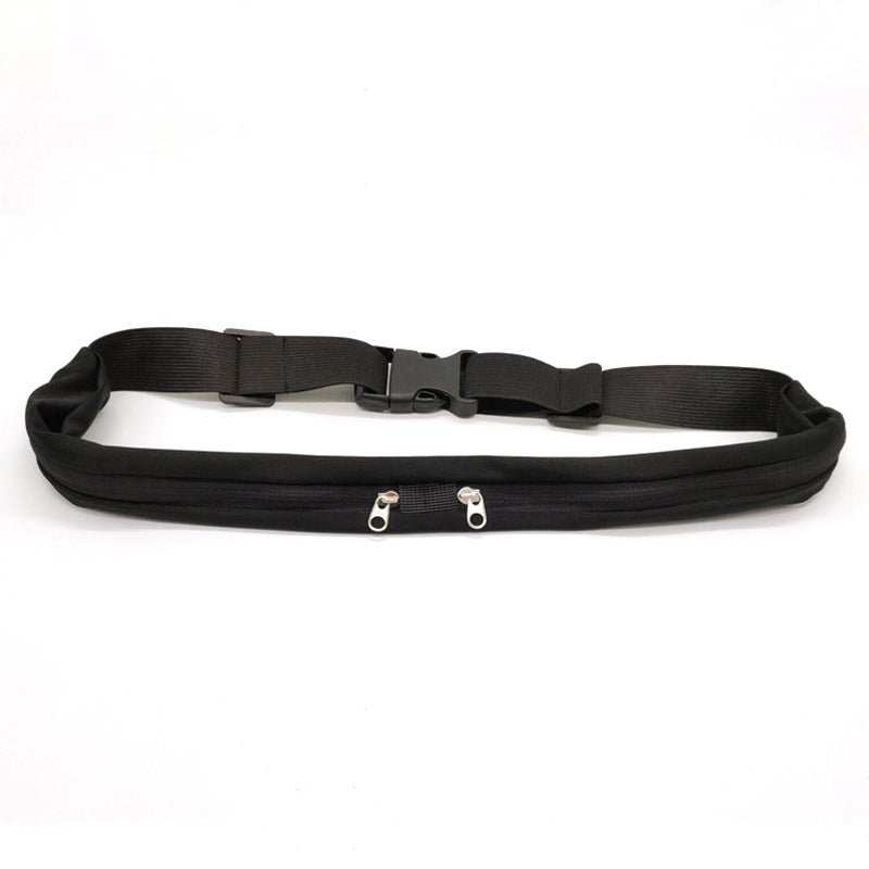 Sports Waist Bag With Double Pocket Slim Zip Running Phone Belt Bags - AMIR BAGS INDIA PRIVATE LIMITED