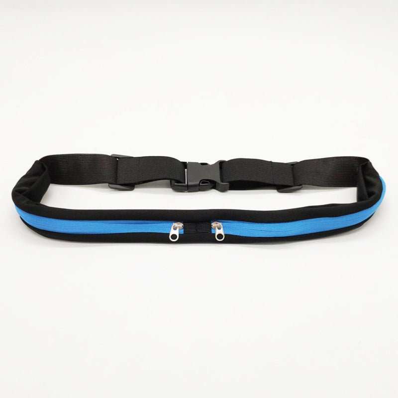Sports Waist Bag With Double Pocket Slim Zip Running Phone Belt Bags - AMIR BAGS INDIA PRIVATE LIMITED