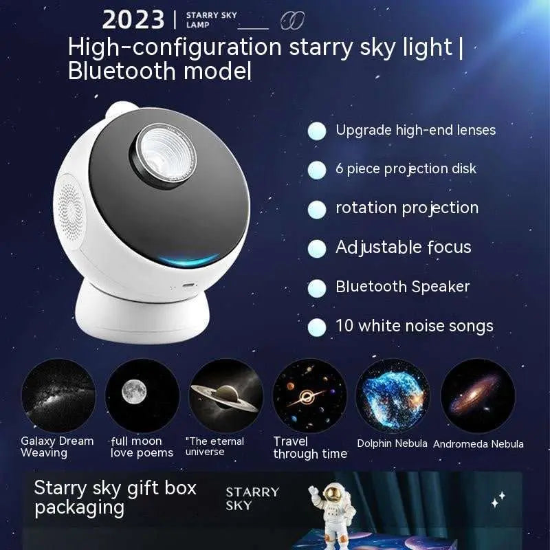 Star Light Projector Creative Galaxy Ambience LightProduct information:Power supply mode: Built-in battery Light color: charging, Bluetooth (6 pieces), Bluetooth-Meteor (6 pieces), Bluetooth (12 pieces), Bluetooth-MeDropshipmanAMIR BAGS INDIA PRIVATE LIMITEDnull