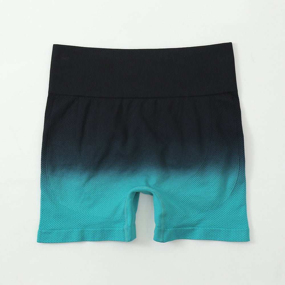 Striped Yoga Shorts High Waist Hip - lifting Tight Pants For Women Running Fitness Sports Leggings - AMIR BAGS INDIA PRIVATE LIMITED