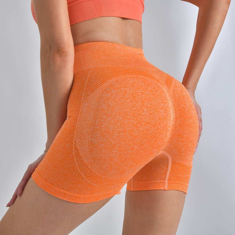 Striped Yoga Shorts High Waist Hip - lifting Tight Pants For Women Running Fitness Sports Leggings - AMIR BAGS INDIA PRIVATE LIMITED