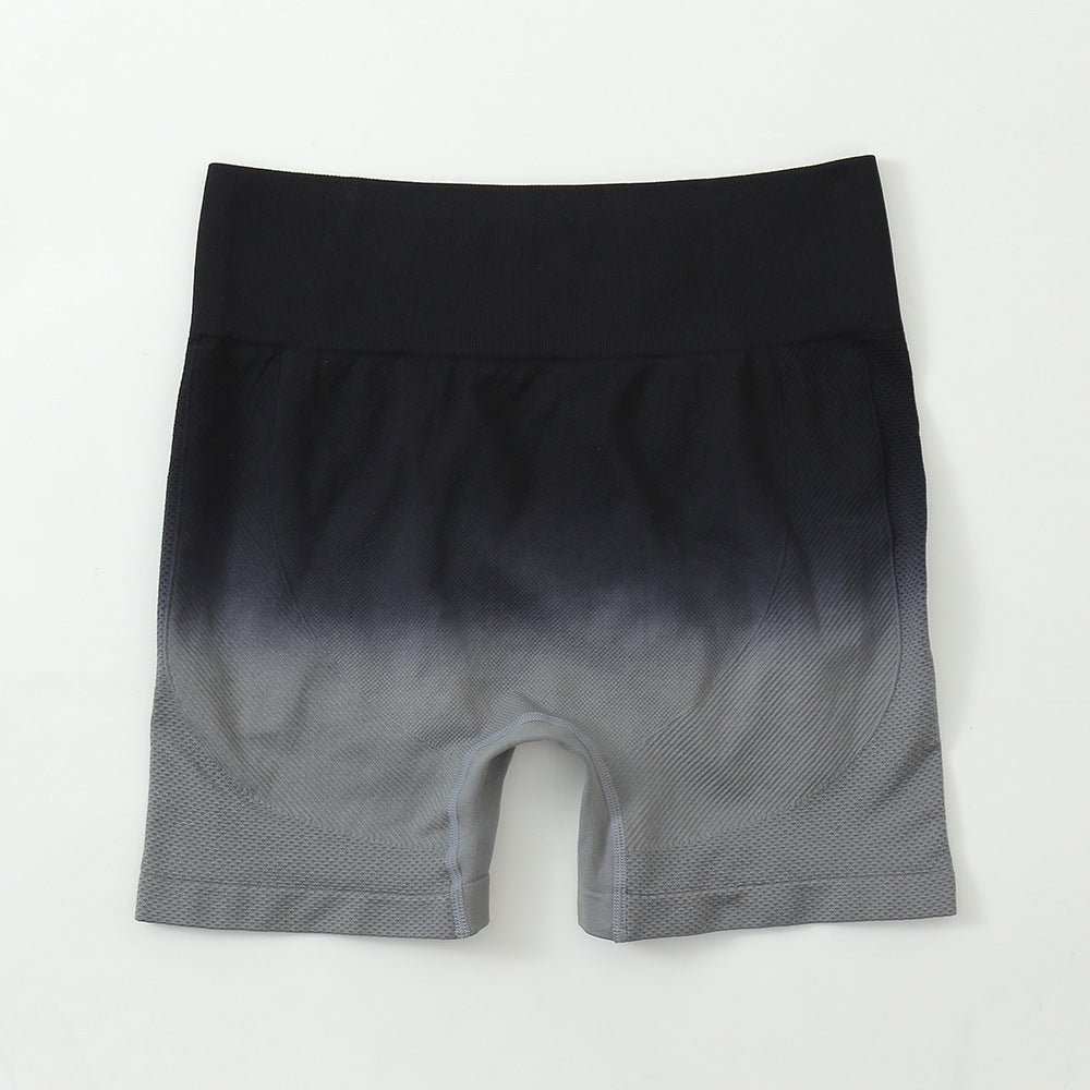 Striped Yoga Shorts High Waist Hip - lifting Tight Pants For Women Running Fitness Sports Leggings - AMIR BAGS INDIA PRIVATE LIMITED