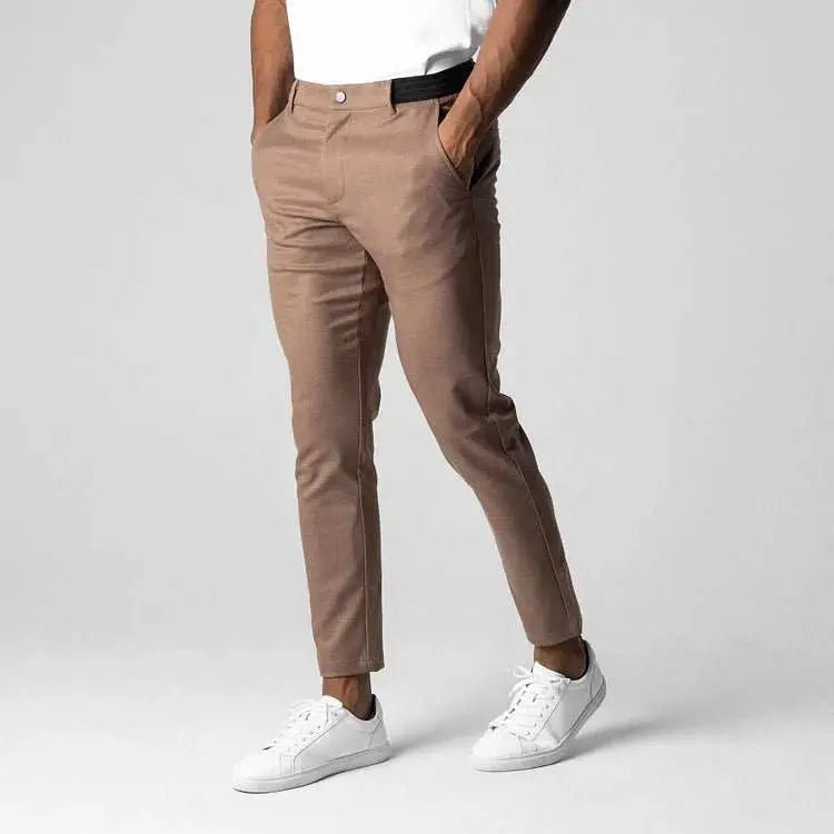 Suit Pants Men Slim Gray Business StraightProduct information:Color: navy blue, dark gray, khaki, Black Size: XS,S,M,L,XL Main fabric composition: Polyester Fiber Applicable age group: Adult Pants type: tighDropshipmanAMIR BAGS INDIA PRIVATE LIMITEDnull