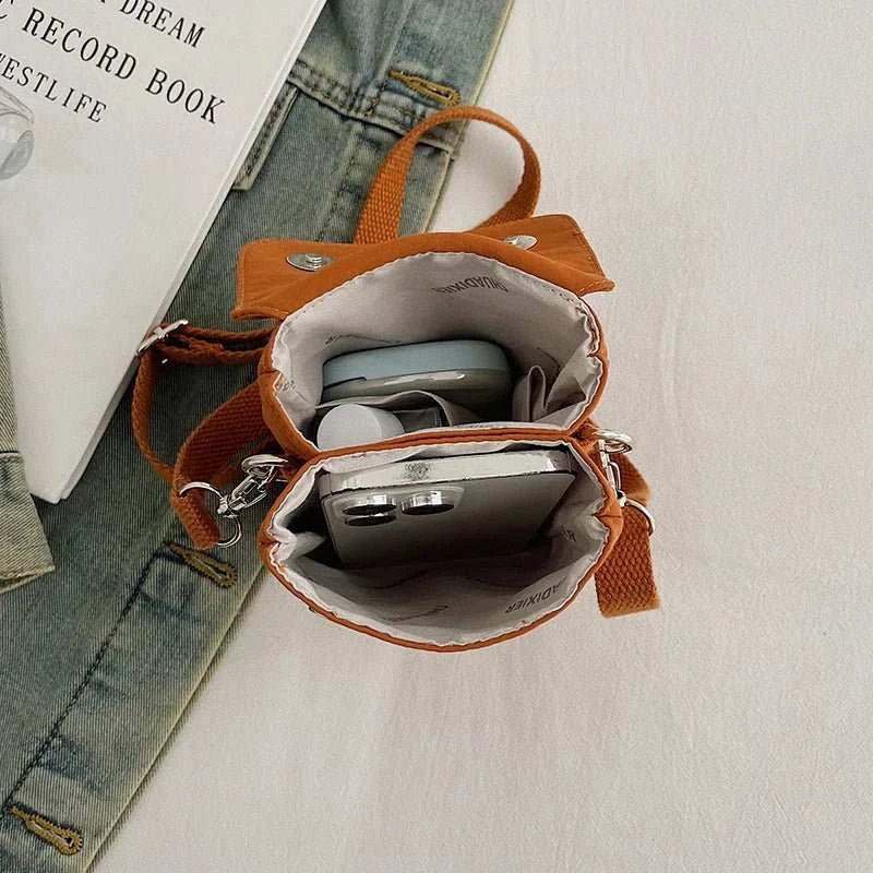 Summer Casual Faion Nylon Fabric Crossbody Bag Women's Simple Mobile Phone Bag BAG & KUENA Brand 2025 New Sle - AMIR BAGS INDIA PRIVATE LIMITED