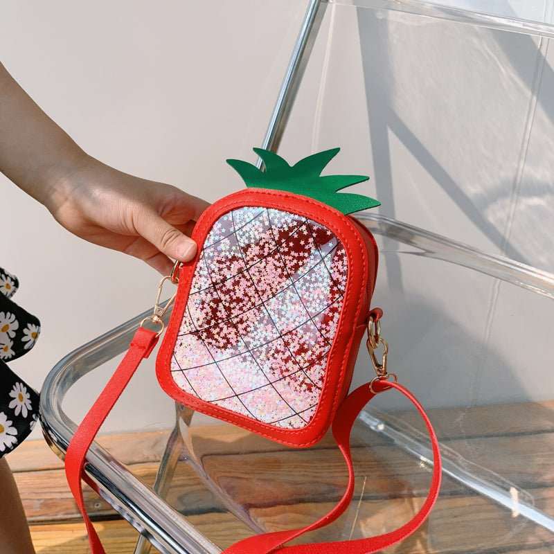 Summer Children's Pineapple Strawberry One Shoulder Jelly Bag - AMIR BAGS INDIA PRIVATE LIMITED