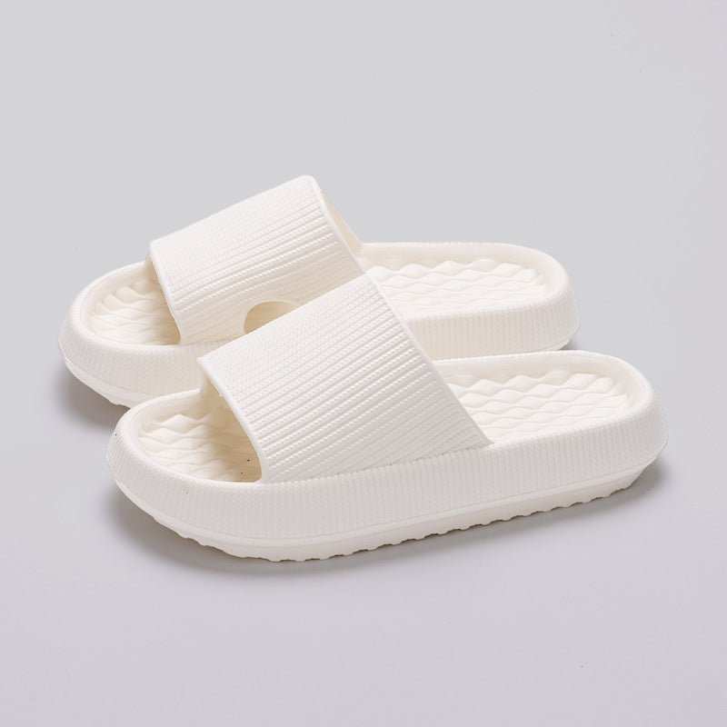 Summer EVA Slippers Solid Color Rhombus Stripe Anti - slip Slippers New Women's Home Shoes - AMIR BAGS INDIA PRIVATE LIMITED