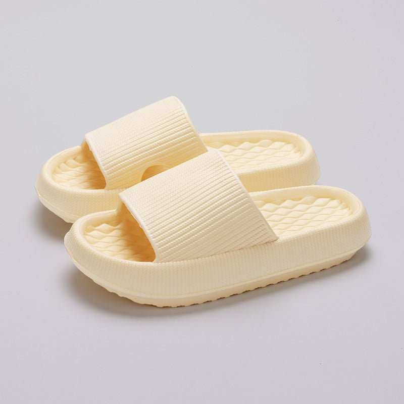 Summer EVA Slippers Solid Color Rhombus Stripe Anti - slip Slippers New Women's Home Shoes - AMIR BAGS INDIA PRIVATE LIMITED