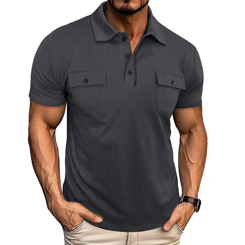 Summer Lapel Button Polo Shirt With Pockets Outdoor Fashion Short SleeOverview:Unique design, stylish and beautiful.Good material, comfortable wear.A variety of colors, any choice.Product information: Version: Loose Thickness: ordinaryDropshipmanAMIR BAGS INDIA PRIVATE LIMITEDnull