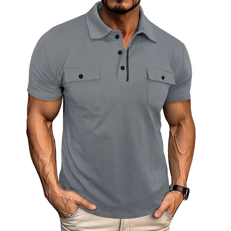 Summer Lapel Button Polo Shirt With Pockets Outdoor Fashion Short SleeOverview:Unique design, stylish and beautiful.Good material, comfortable wear.A variety of colors, any choice.Product information: Version: Loose Thickness: ordinaryDropshipmanAMIR BAGS INDIA PRIVATE LIMITEDnull