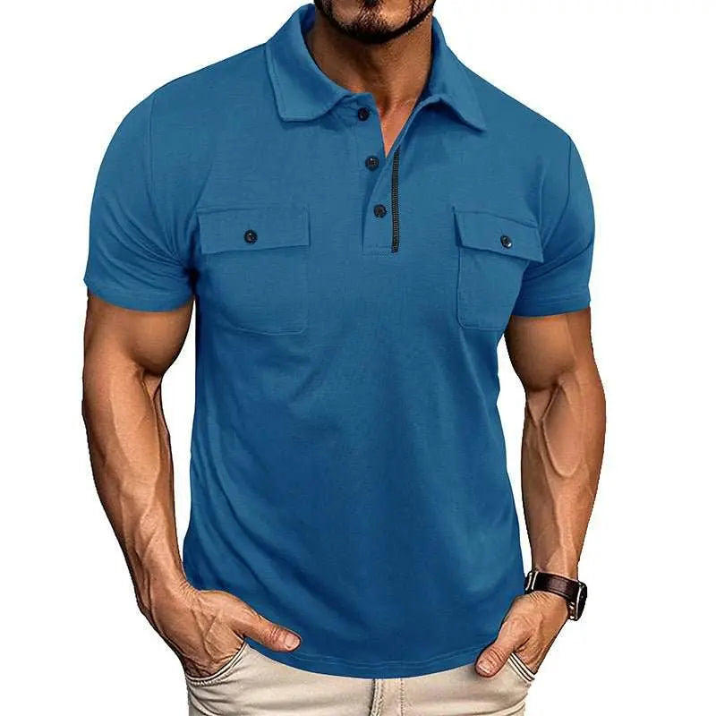 Summer Lapel Button Polo Shirt With Pockets Outdoor Fashion Short SleeOverview:Unique design, stylish and beautiful.Good material, comfortable wear.A variety of colors, any choice.Product information: Version: Loose Thickness: ordinaryDropshipmanAMIR BAGS INDIA PRIVATE LIMITEDnull