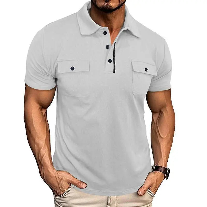 Summer Lapel Button Polo Shirt With Pockets Outdoor Fashion Short SleeOverview:Unique design, stylish and beautiful.Good material, comfortable wear.A variety of colors, any choice.Product information: Version: Loose Thickness: ordinaryDropshipmanAMIR BAGS INDIA PRIVATE LIMITEDnull