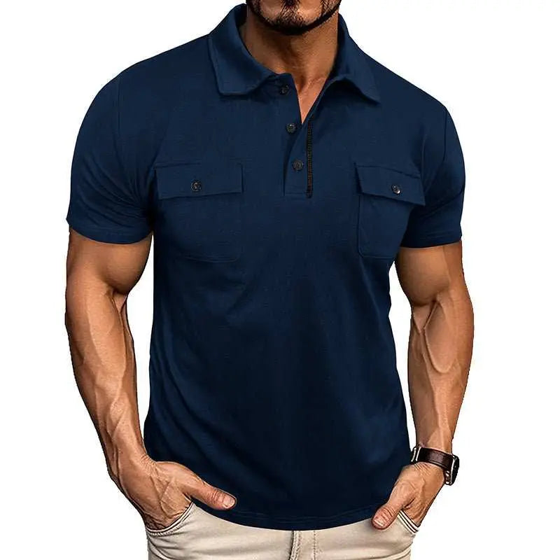 Summer Lapel Button Polo Shirt With Pockets Outdoor Fashion Short SleeOverview:Unique design, stylish and beautiful.Good material, comfortable wear.A variety of colors, any choice.Product information: Version: Loose Thickness: ordinaryDropshipmanAMIR BAGS INDIA PRIVATE LIMITEDnull