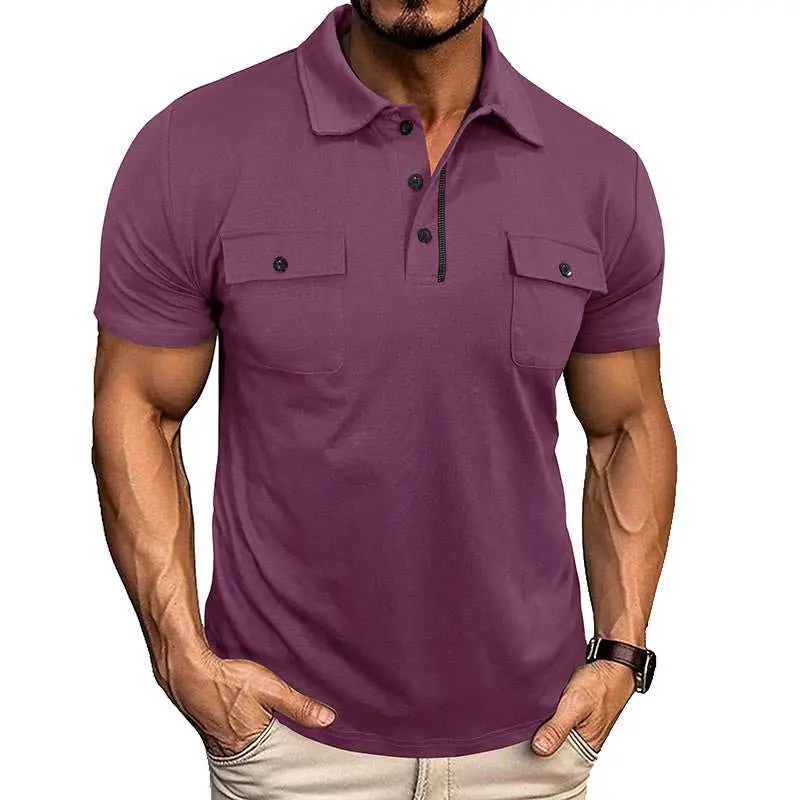 Summer Lapel Button Polo Shirt With Pockets Outdoor Fashion Short SleeOverview:Unique design, stylish and beautiful.Good material, comfortable wear.A variety of colors, any choice.Product information: Version: Loose Thickness: ordinaryDropshipmanAMIR BAGS INDIA PRIVATE LIMITEDnull