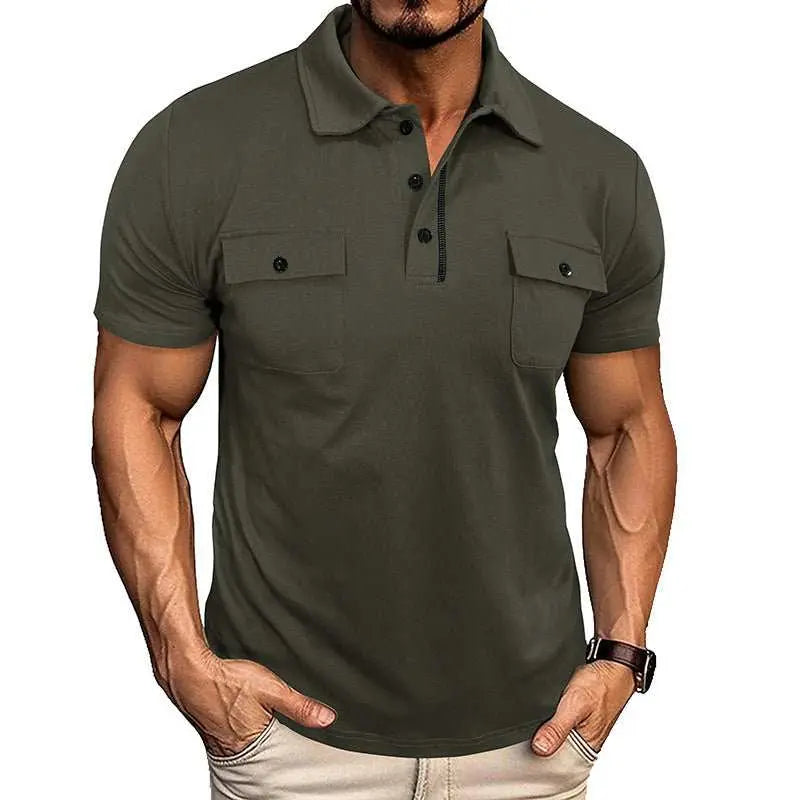 Summer Lapel Button Polo Shirt With Pockets Outdoor Fashion Short SleeOverview:Unique design, stylish and beautiful.Good material, comfortable wear.A variety of colors, any choice.Product information: Version: Loose Thickness: ordinaryDropshipmanAMIR BAGS INDIA PRIVATE LIMITEDnull