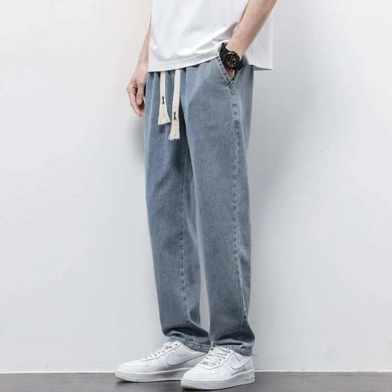 Summer Loose Wide Leg Jeans Pants Men Fashion Drawstring Elasticated SOverview:Unique design, stylish and beautiful.Good material, comfortable wear.A variety of colors, any choice.
Product information:Style: straight-leg pantsFabric nDropshipmanAMIR BAGS INDIA PRIVATE LIMITEDnull