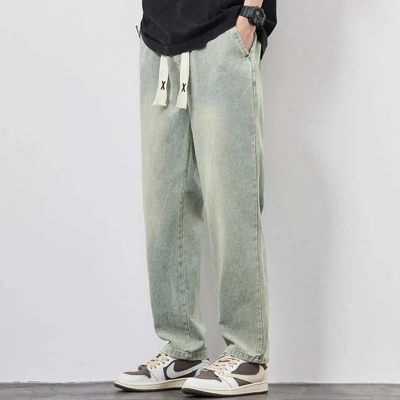 Summer Loose Wide Leg Jeans Pants Men Fashion Drawstring Elasticated SOverview:Unique design, stylish and beautiful.Good material, comfortable wear.A variety of colors, any choice.
Product information:Style: straight-leg pantsFabric nDropshipmanAMIR BAGS INDIA PRIVATE LIMITEDnull