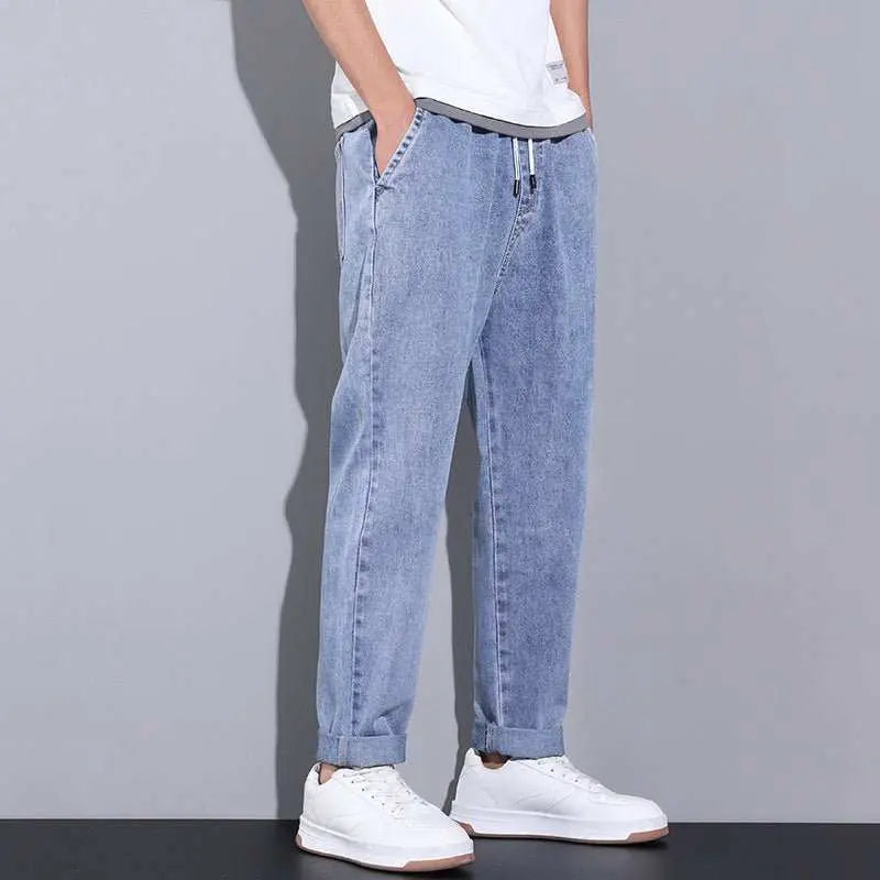 Summer Loose Wide Leg Jeans Pants Men Fashion Drawstring Elasticated SOverview:Unique design, stylish and beautiful.Good material, comfortable wear.A variety of colors, any choice.
Product information:Style: straight-leg pantsFabric nDropshipmanAMIR BAGS INDIA PRIVATE LIMITEDnull