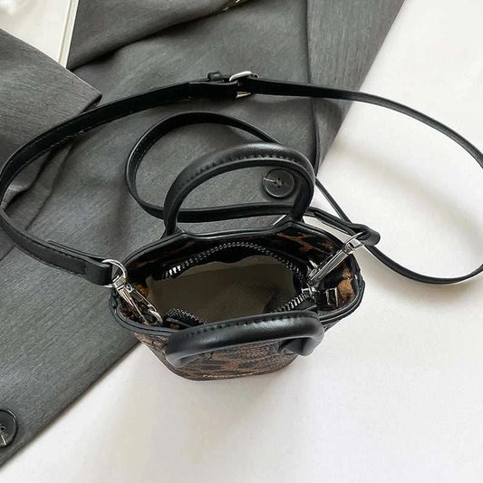 Super Mini Crossbody Bag For Women Fashion Casual Sling Bag Lady Girls Versatile Zipper Messenger Bag Bucket Handbag Mini - AMIR BAGS INDIA PRIVATE LIMITED