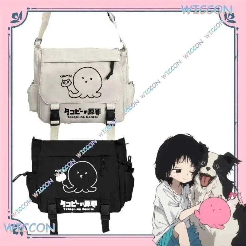 Takopii no Genzai Cosplay Shoulder Bag The Original Sin Anime Messenger Bag Kawaii Octopus Character Crossbody Tactical Backpack - AMIR BAGS INDIA PRIVATE LIMITED