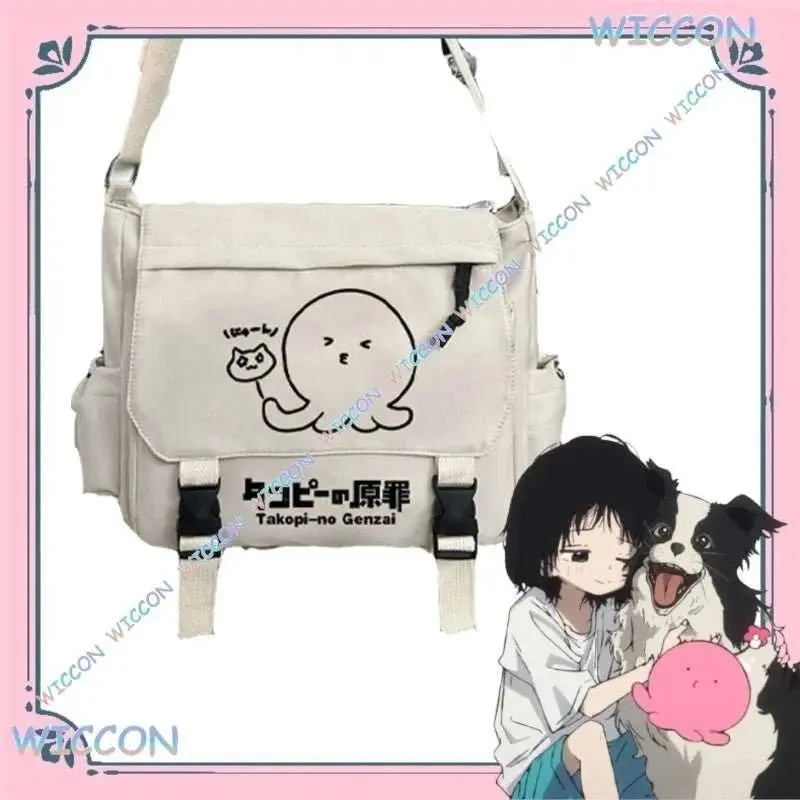 Takopii no Genzai Cosplay Shoulder Bag The Original Sin Anime Messenger Bag Kawaii Octopus Character Crossbody Tactical Backpack - AMIR BAGS INDIA PRIVATE LIMITED