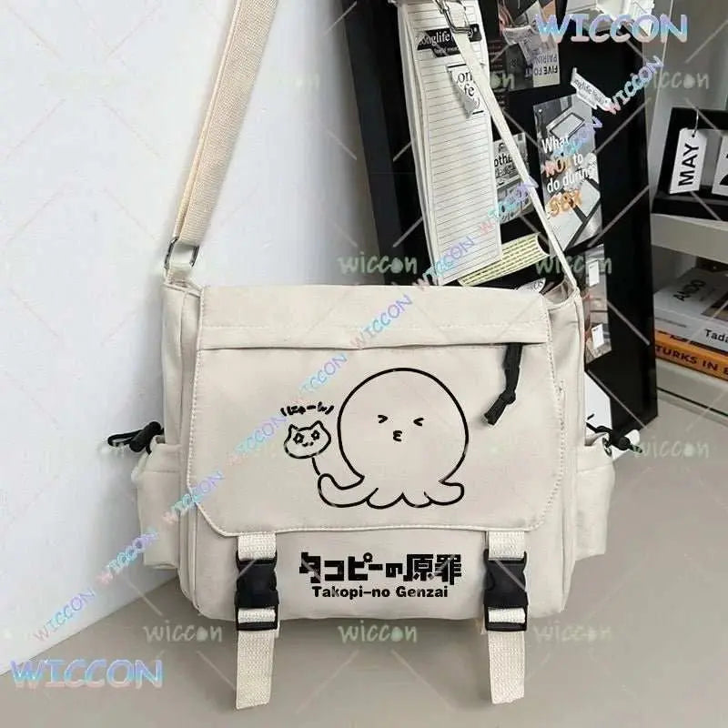 Takopii no Genzai Cosplay Shoulder Bag The Original Sin Anime Messenger Bag Kawaii Octopus Character Crossbody Tactical Backpack - AMIR BAGS INDIA PRIVATE LIMITED